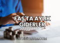 Fas'ta Aylık Giderler