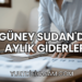 Güney Sudan'da Aylık Giderler