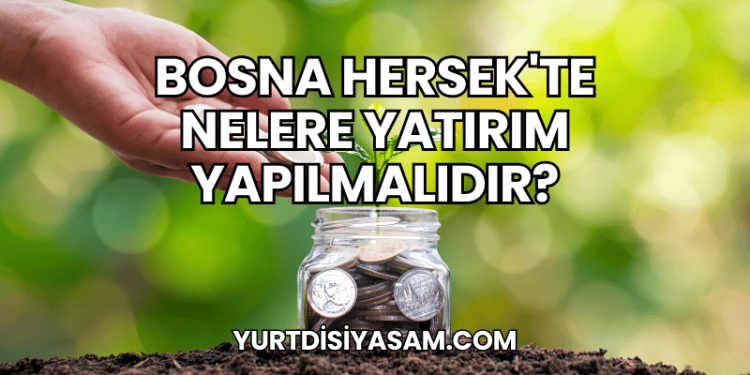 Bosna Hersek'te Nelere Yatırım Yapılmalıdır?