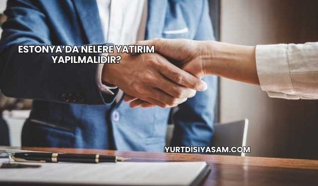 Estonya’da Nelere Yatırım Yapılmalıdır?