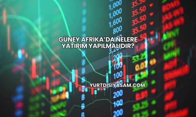 Güney Afrika’da Nelere Yatırım Yapılmalıdır?