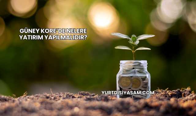 Güney Kore’de Nelere Yatırım Yapılmalıdır?