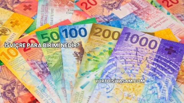 İsviçre Para Birimi Nedir?